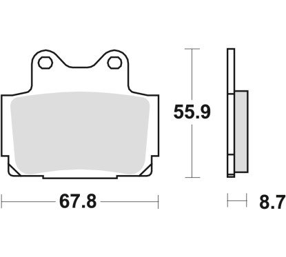 Klocki hamulcowe MCB541