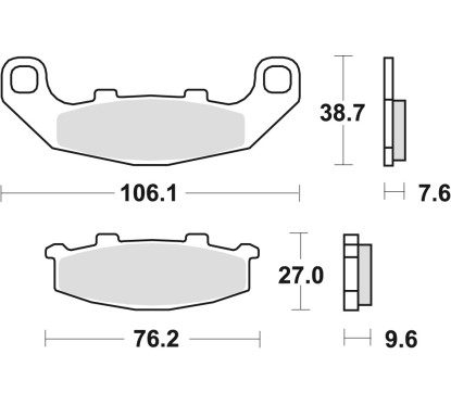ZF TRW klocki hamulcowe MCB586
