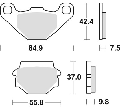 ZF TRW klocki hamulcowe MCB523