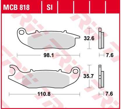 Klocki hamulcowe MCB818