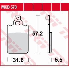 Klocki hamulcowe TRW MCB578