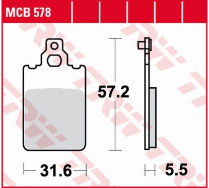 Klocki hamulcowe TRW MCB578