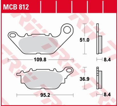 Klocki hamulcowe MCB812