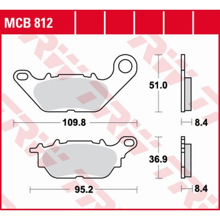 Klocki hamulcowe MCB812 Klocki hamulcowe MCB812