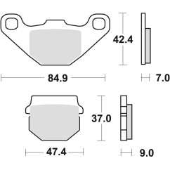 Klocki hamulcowe MCB519