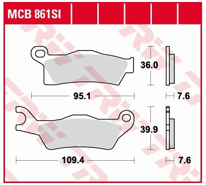 Klocki hamulcowe MCB861SI