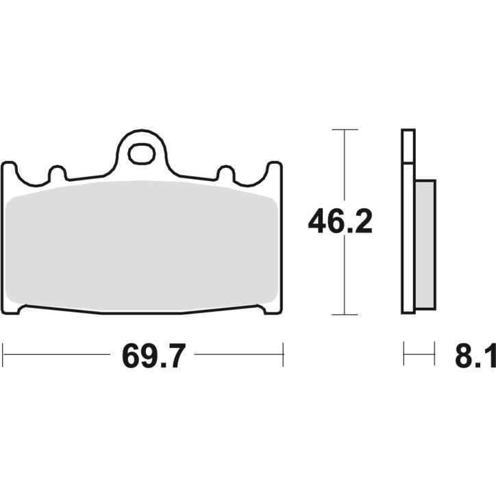 Klocki hamulcowe MCB602SV
