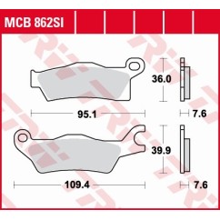 ZF TRW klocki hamulcowe MCB862SI