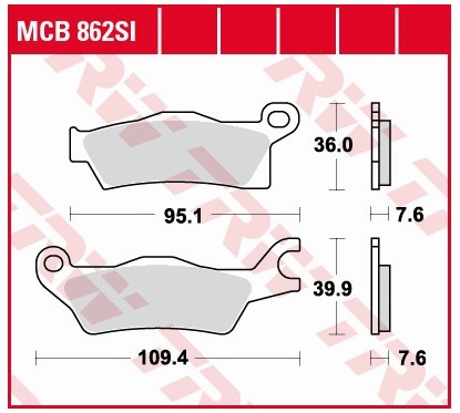 Klocki hamulcowe MCB862SI