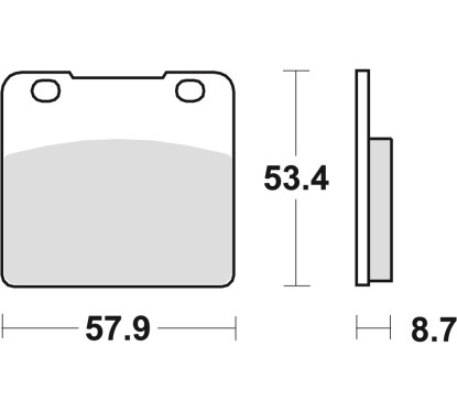 Klocki hamulcowe MCB542