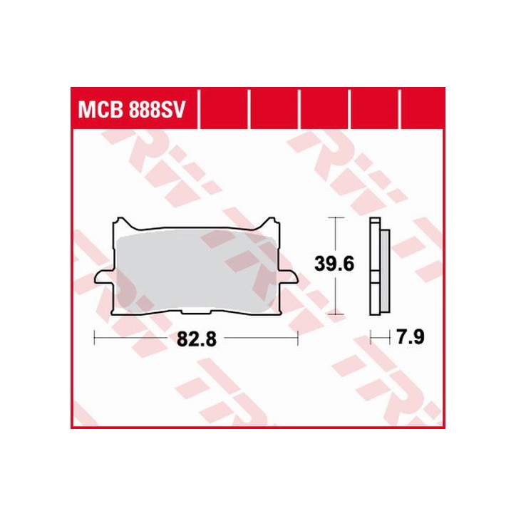 ZF TRW klocki hamulcowe MCB888SV