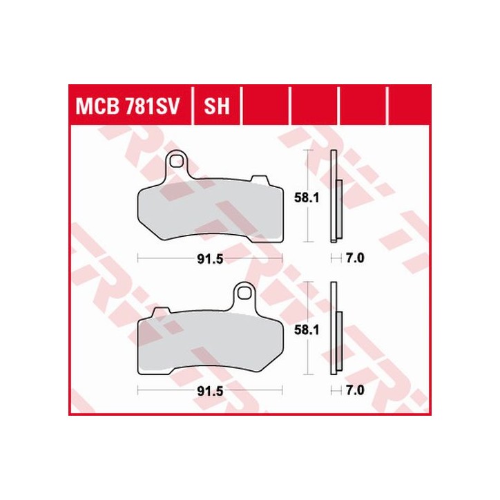 Klocki hamulcowe MCB781SV