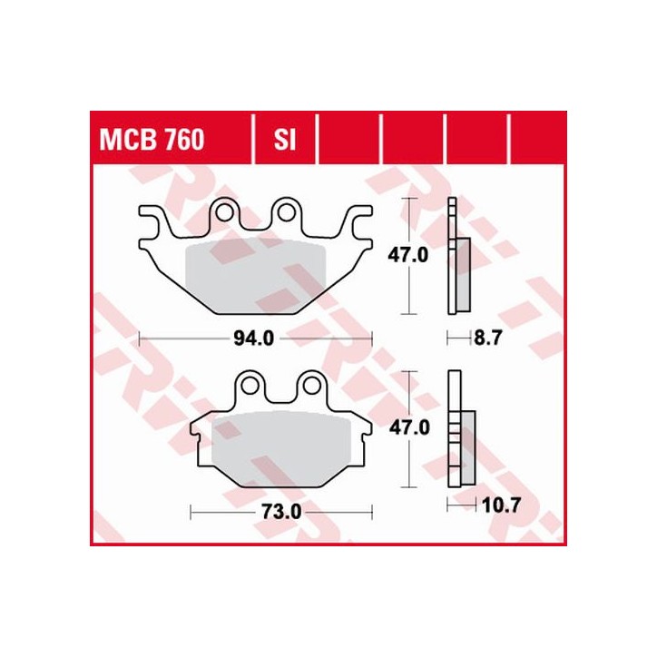 Klocki hamulcowe MCB760
