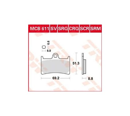 Klocki hamulcowe MCB611CRQ