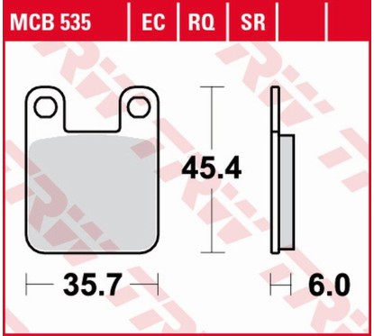 Klocki hamulcowe MCB535EC