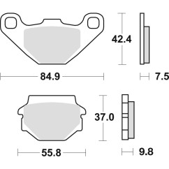 Klocki hamulcowe MCB523SI