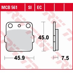 Klocki hamulcowe MCB561EC