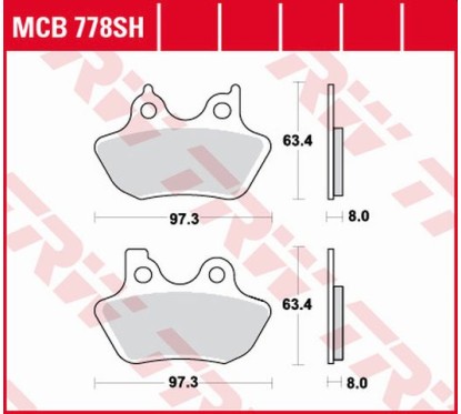 Klocki hamulcowe MCB778SH
