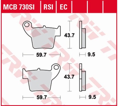Klocki hamulcowe MCB730EC