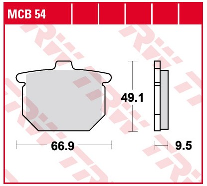Klocki hamulcowe MCB54