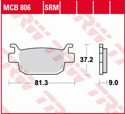 Klocki hamulcowe MCB806SRM