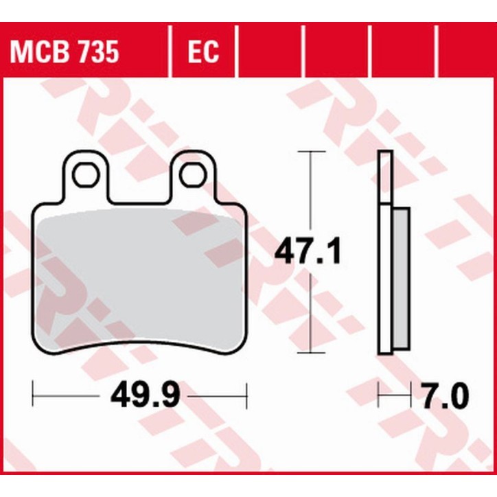Klocki hamulcowe MCB735EC