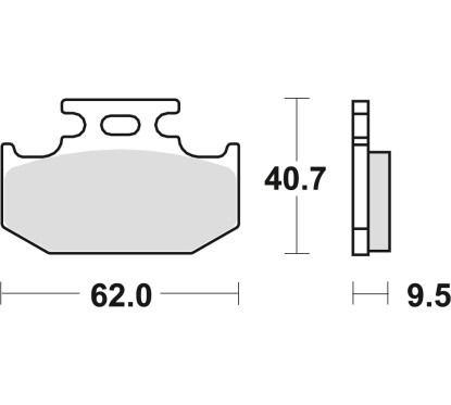 Klocki hamulcowe MCB625SI