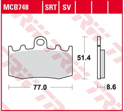 Klocki hamulcowe MCB748SRT