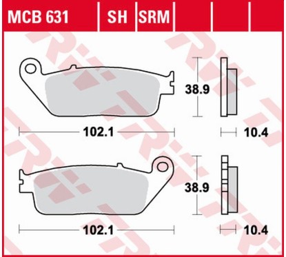 Klocki hamulcowe MCB631SRM