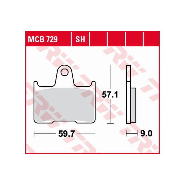 ZF TRW klocki hamulcowe MCB729