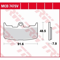 Klocki hamulcowe MCB747SV