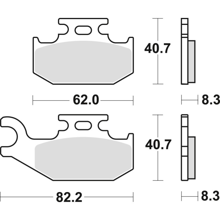 Klocki hamulcowe MCB788SI