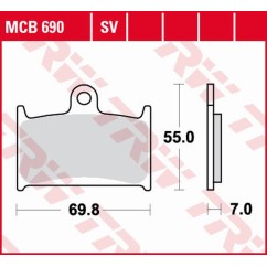 ZF TRW klocki hamulcowe MCB690