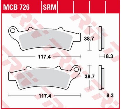 Klocki hamulcowe MCB726SRM