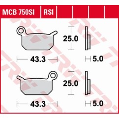 Klocki hamulcowe MCB750SI