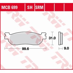 ZF TRW klocki hamulcowe MCB699SRM