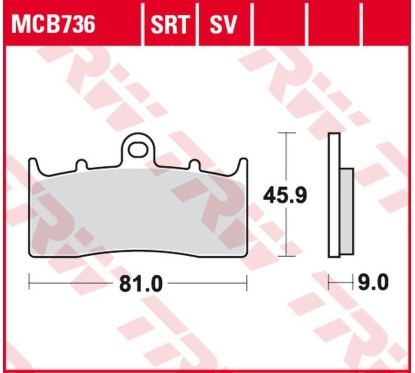 Klocki hamulcowe MCB736SRT