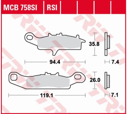 Klocki hamulcowe MCB758SI