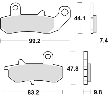 ZF TRW klocki hamulcowe MCB612