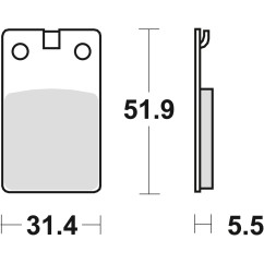 ZF TRW klocki hamulcowe MCB564