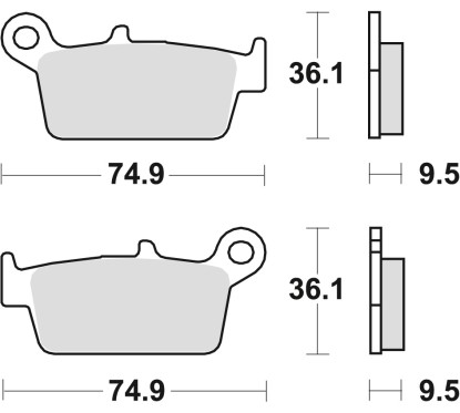 ZF TRW klocki hamulcowe MCB575RSI