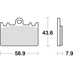 ZF TRW klocki hamulcowe MCB643