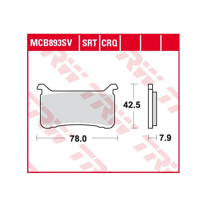 ZF TRW klocki hamulcowe MCB893SRT