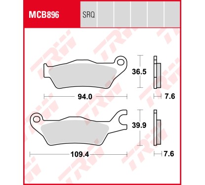 ZF TRW klocki hamulcowe MCB896