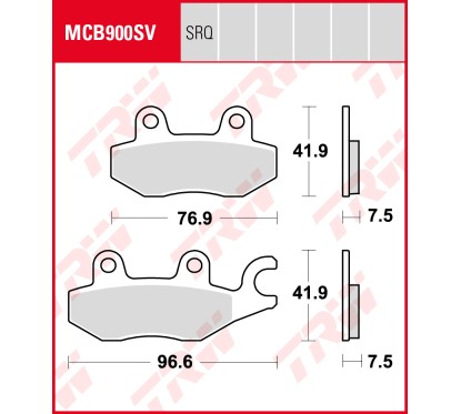 ZF TRW klocki hamulcowe MCB900SV