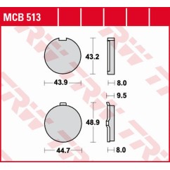 ZF TRW klocki hamulcowe MCB513