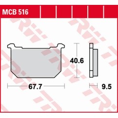 ZF TRW klocki hamulcowe MCB516