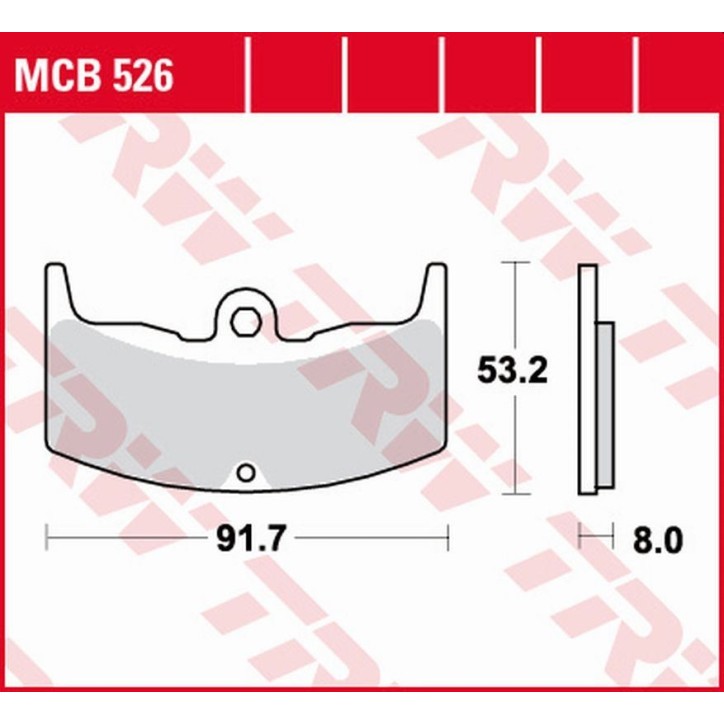 ZF TRW klocki hamulcowe MCB526
