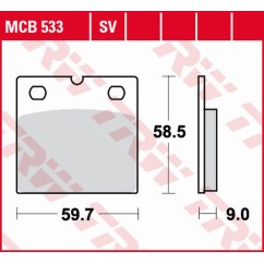 ZF TRW klocki hamulcowe MCB533