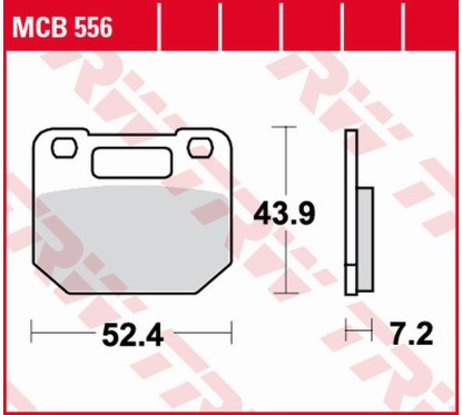 ZF TRW klocki hamulcowe MCB556